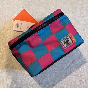 NWT Herschel Heritage cooler insert - pink and blue checkered
